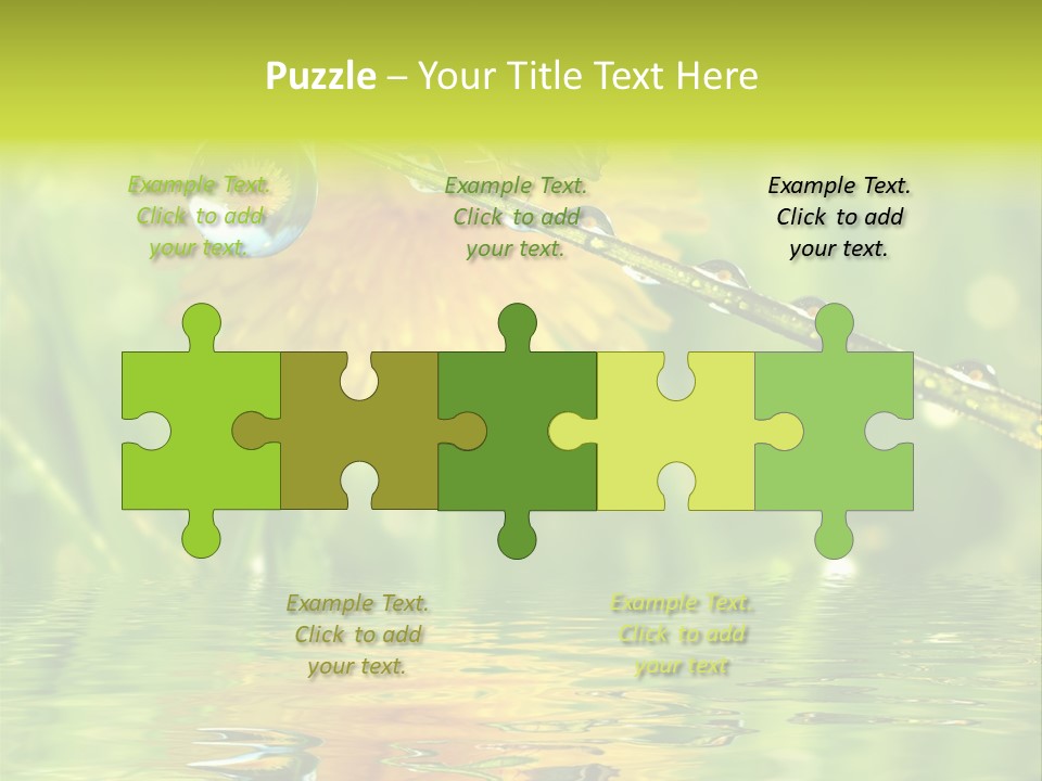 Meadow Sunrays Wave PowerPoint Template