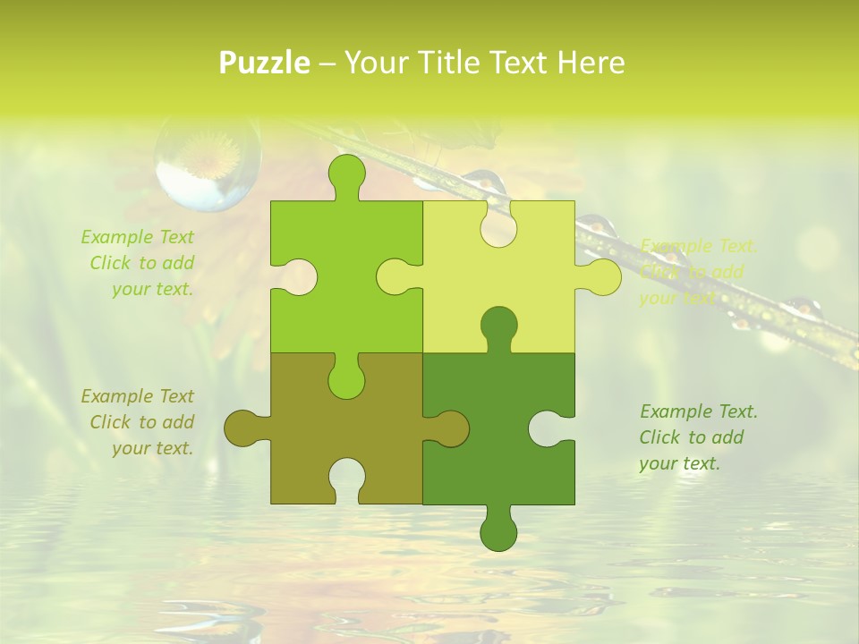 Meadow Sunrays Wave PowerPoint Template