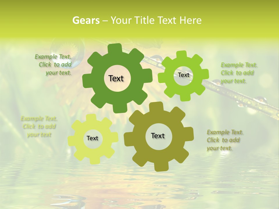 Meadow Sunrays Wave PowerPoint Template