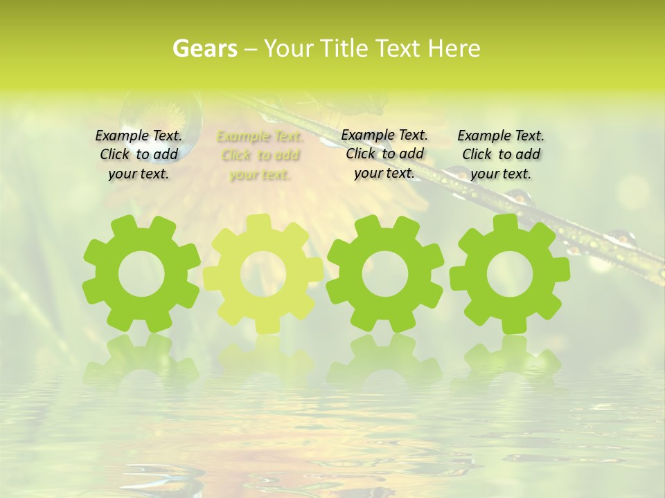 Meadow Sunrays Wave PowerPoint Template