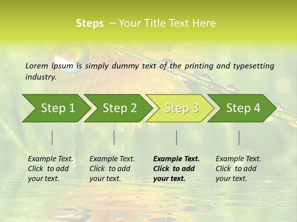 Meadow Sunrays Wave PowerPoint Template