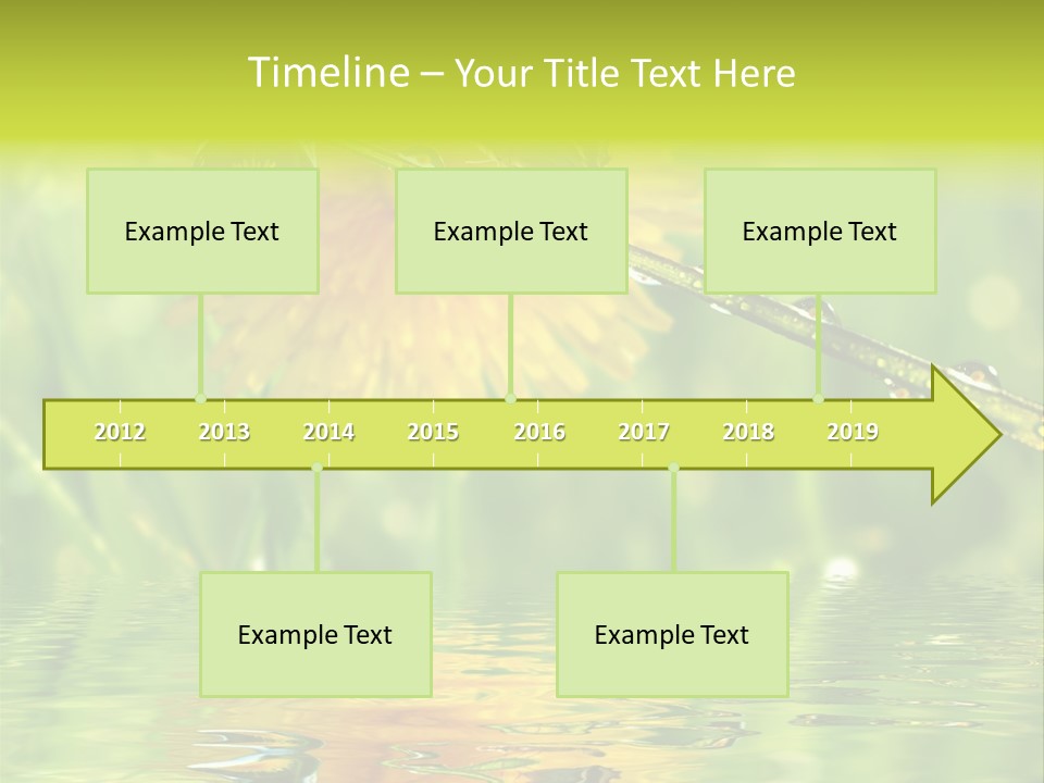 Meadow Sunrays Wave PowerPoint Template