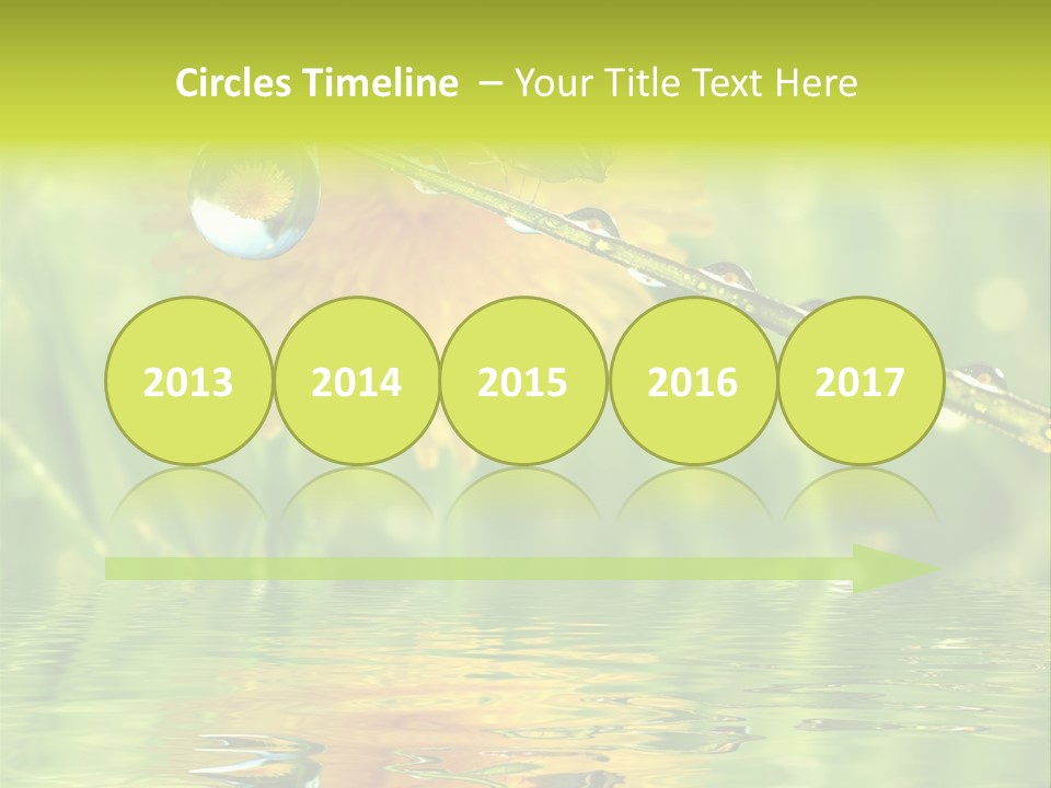 Meadow Sunrays Wave PowerPoint Template