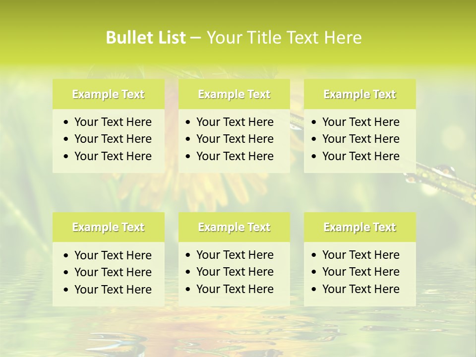 Meadow Sunrays Wave PowerPoint Template