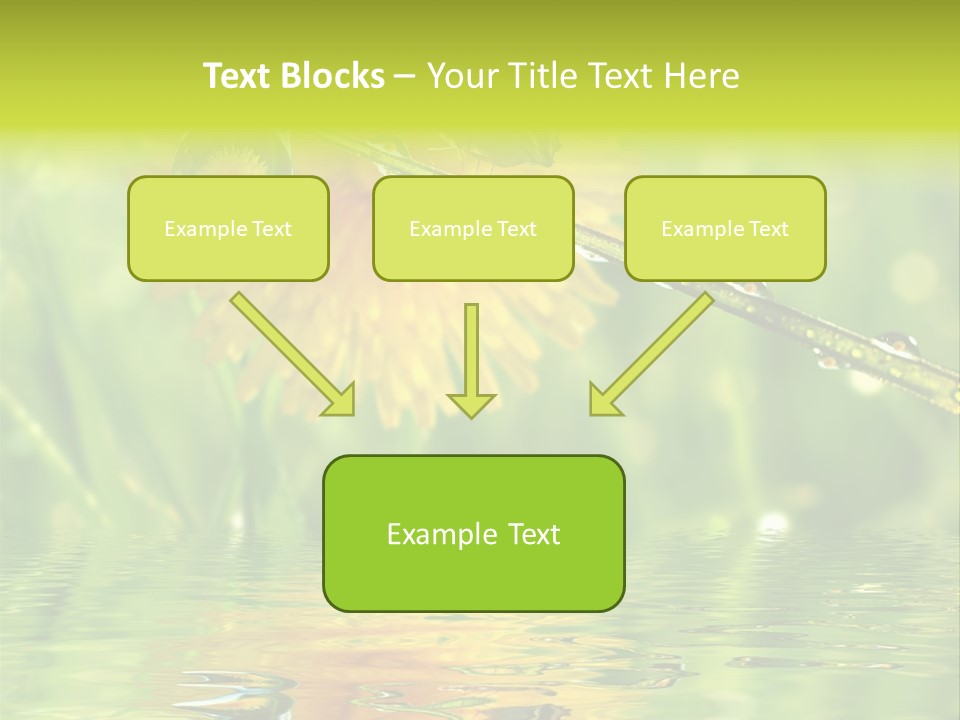 Meadow Sunrays Wave PowerPoint Template