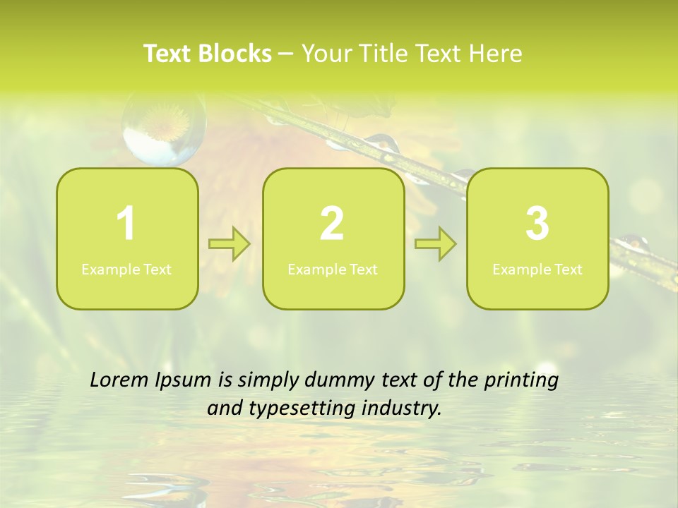 Meadow Sunrays Wave PowerPoint Template
