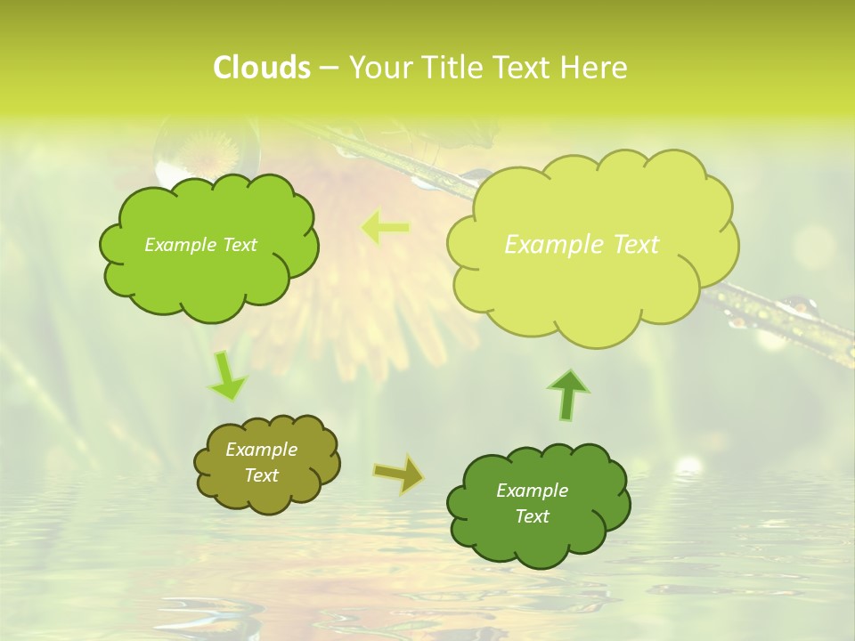 Meadow Sunrays Wave PowerPoint Template
