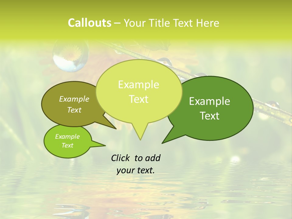 Meadow Sunrays Wave PowerPoint Template