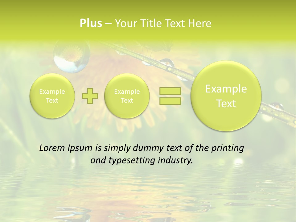 Meadow Sunrays Wave PowerPoint Template