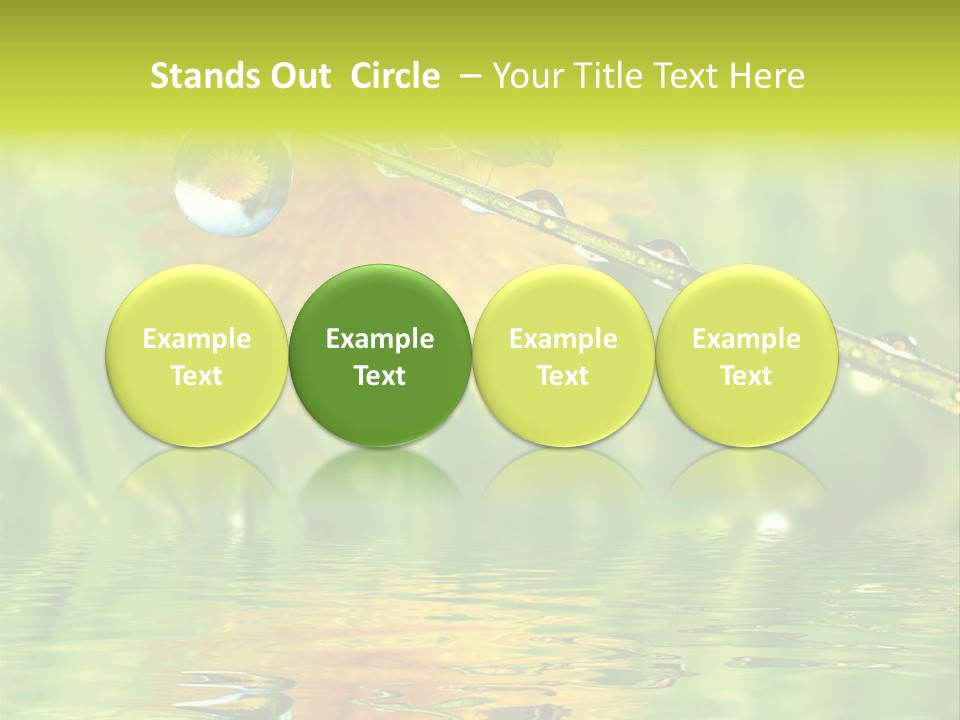 Meadow Sunrays Wave PowerPoint Template