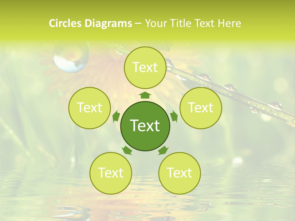 Meadow Sunrays Wave PowerPoint Template