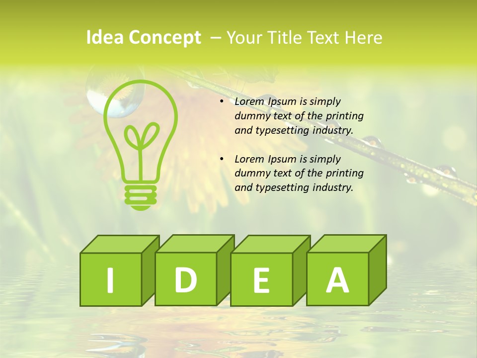 Meadow Sunrays Wave PowerPoint Template