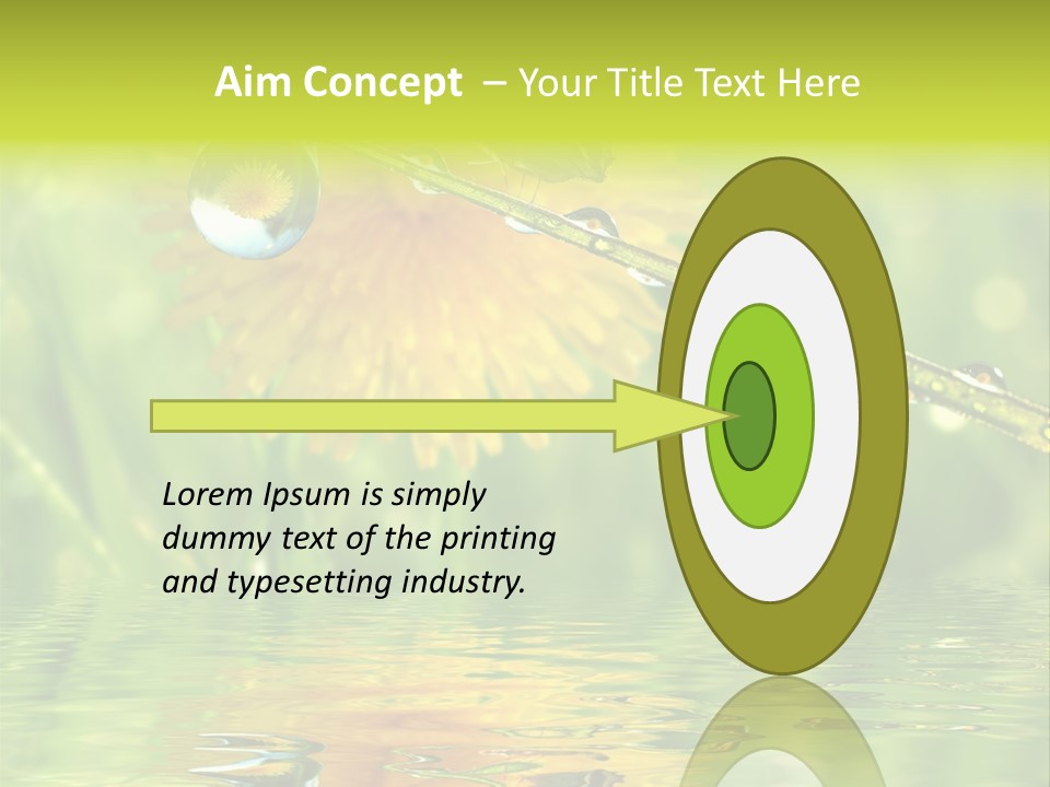 Meadow Sunrays Wave PowerPoint Template