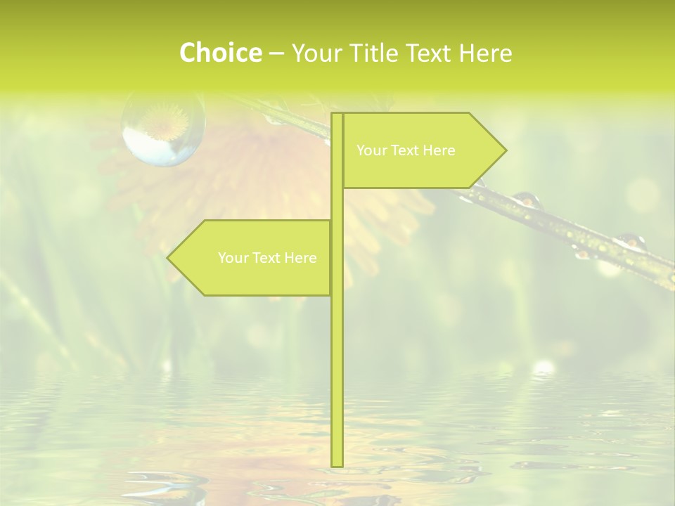 Meadow Sunrays Wave PowerPoint Template