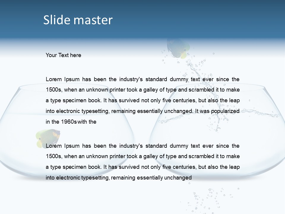 Tank Opportunity Swim PowerPoint Template