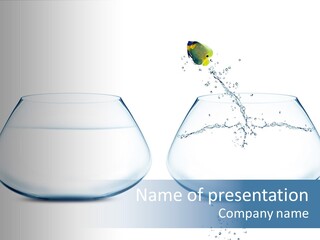 Underwater Happiness Conceptual PowerPoint Template