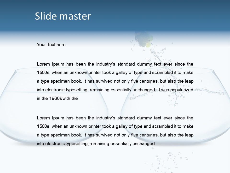 Underwater Happiness Conceptual PowerPoint Template