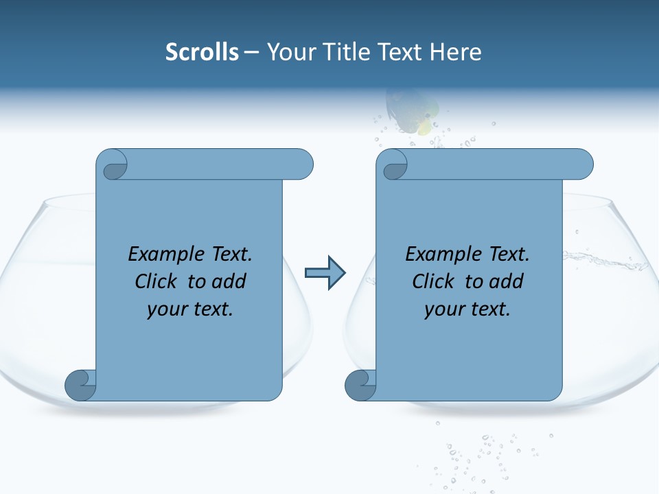 Underwater Happiness Conceptual PowerPoint Template