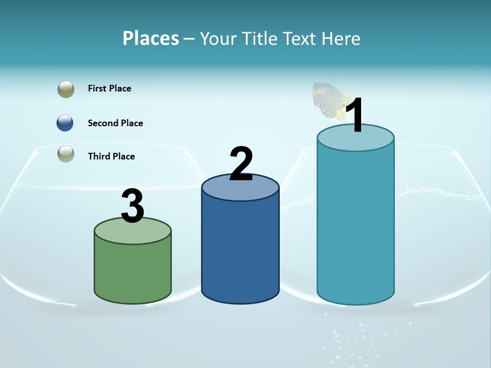 Freedom Fishbowl Jump PowerPoint Template