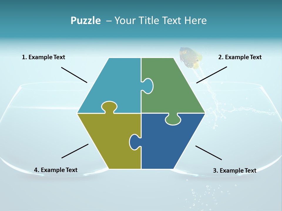 Freedom Fishbowl Jump PowerPoint Template