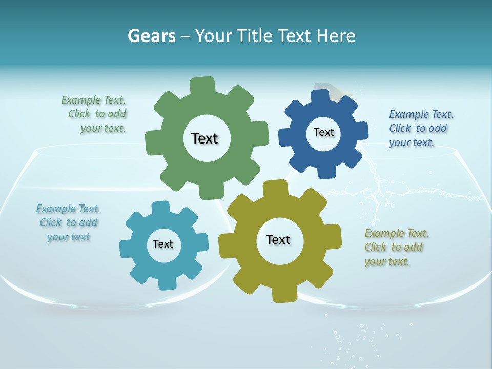 Freedom Fishbowl Jump PowerPoint Template