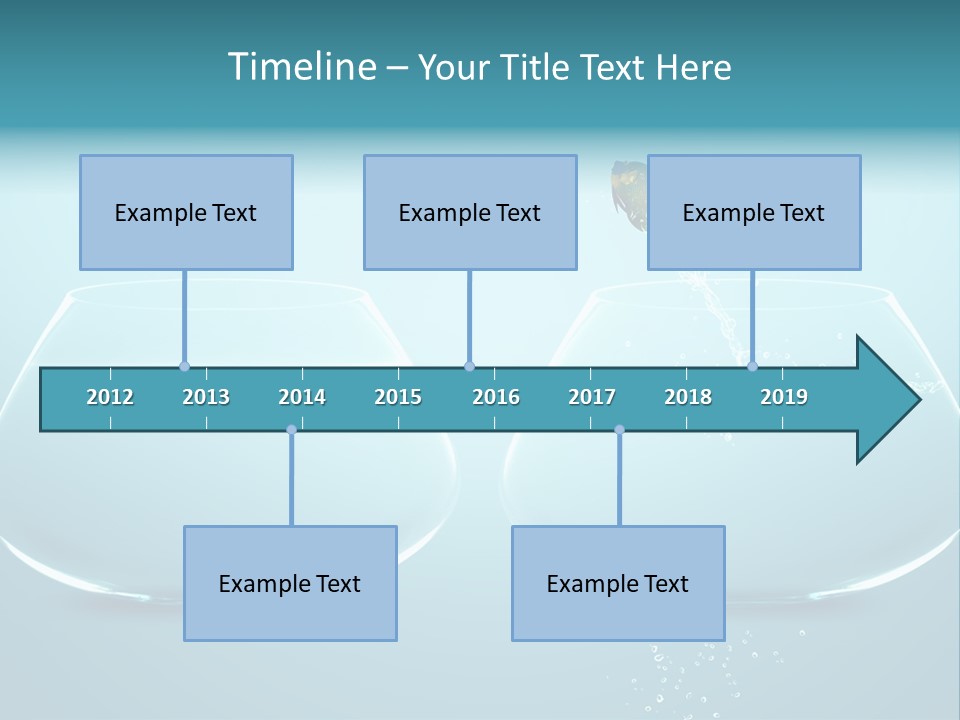 Freedom Fishbowl Jump PowerPoint Template