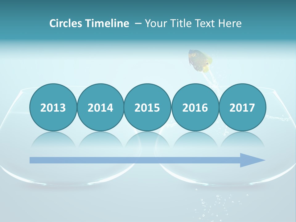 Freedom Fishbowl Jump PowerPoint Template