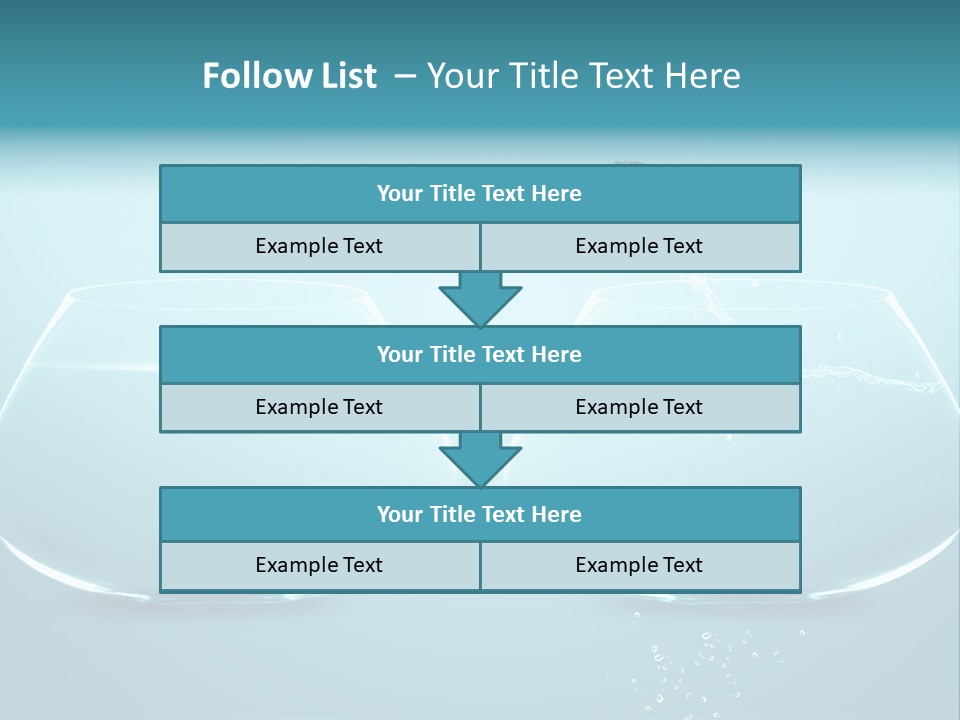 Freedom Fishbowl Jump PowerPoint Template