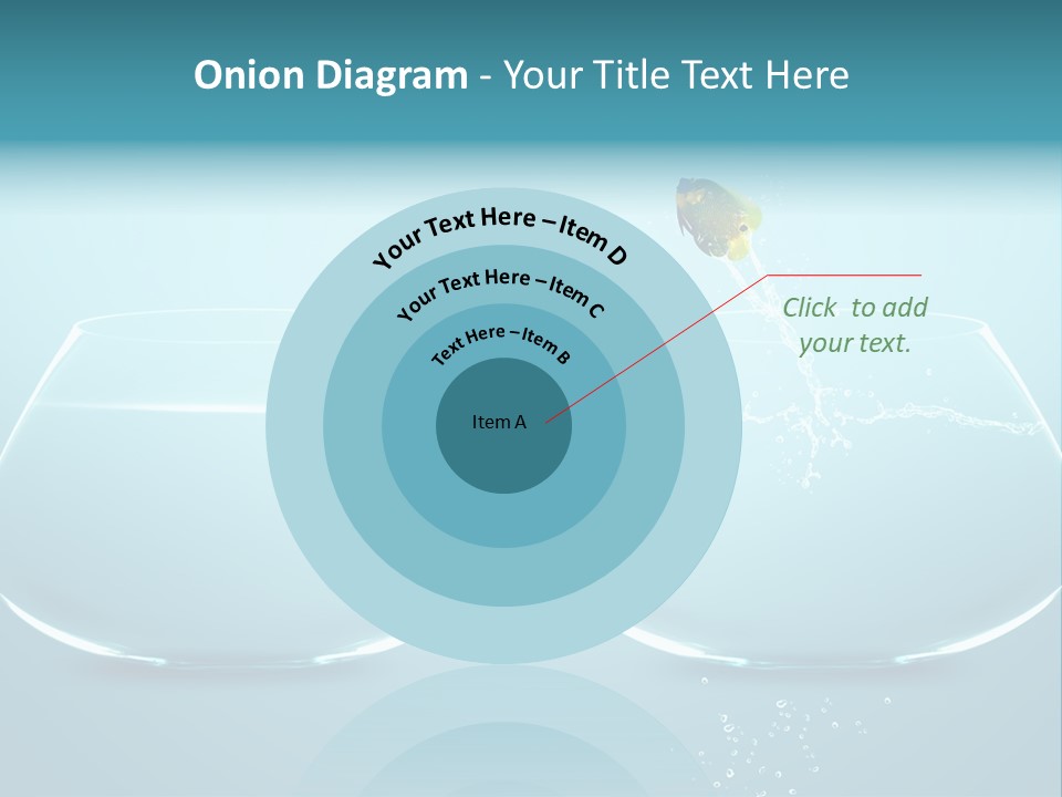 Freedom Fishbowl Jump PowerPoint Template