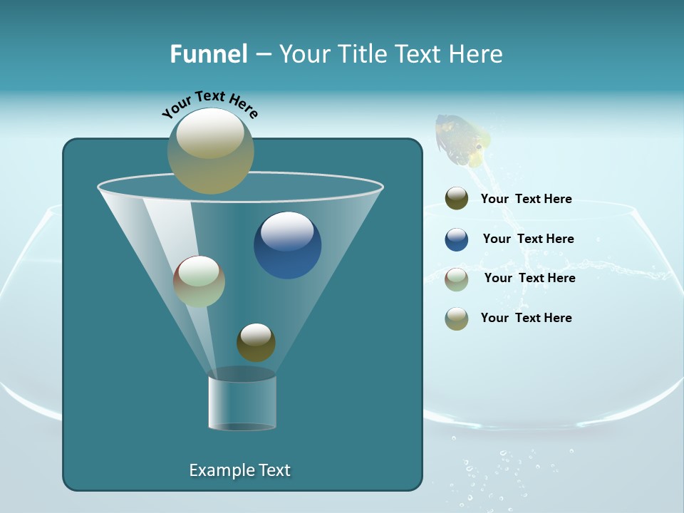 Freedom Fishbowl Jump PowerPoint Template