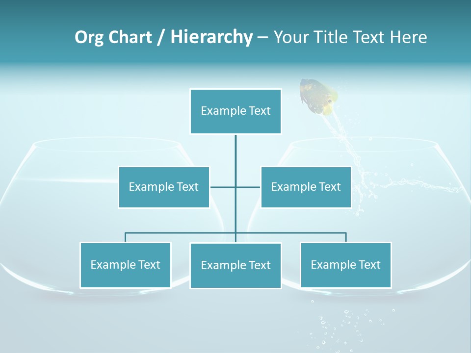 Freedom Fishbowl Jump PowerPoint Template