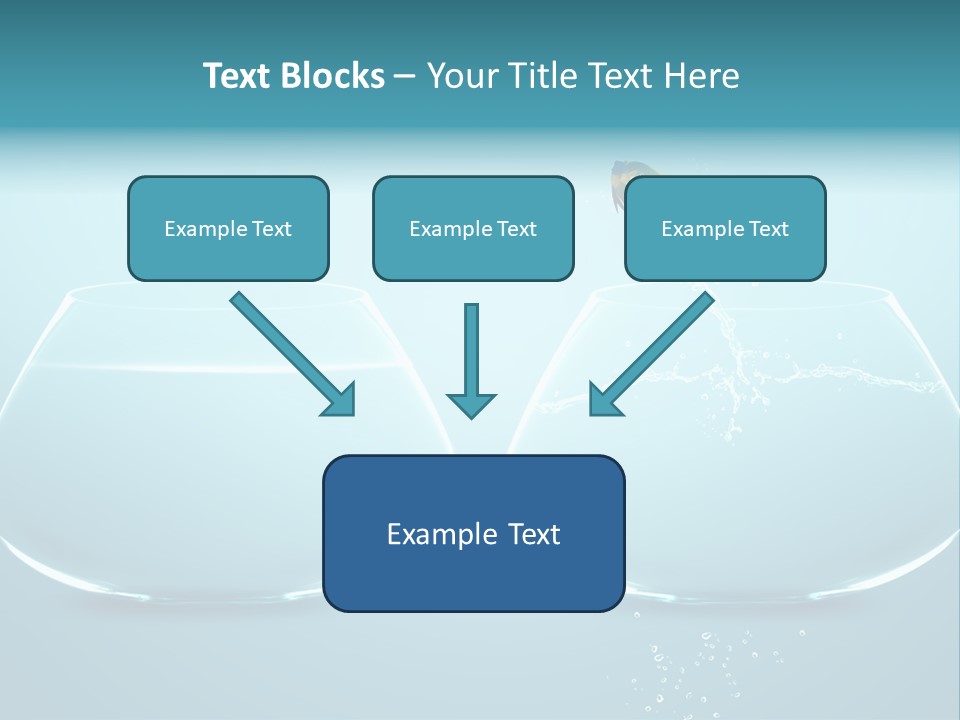 Freedom Fishbowl Jump PowerPoint Template