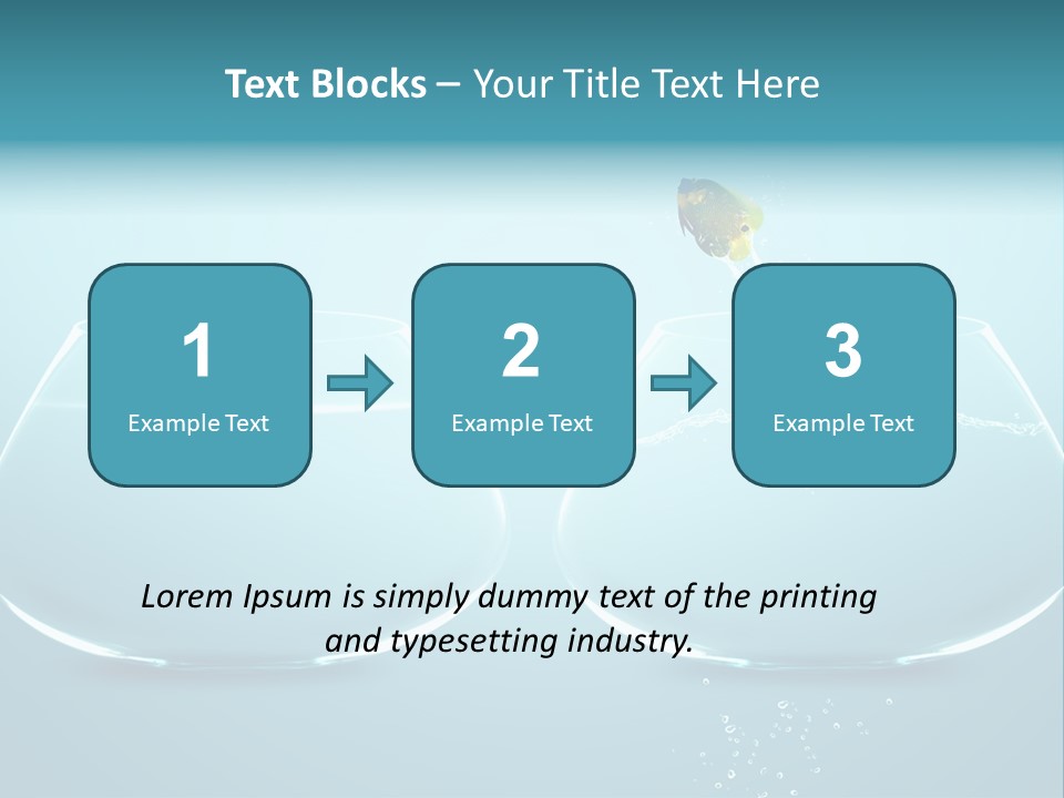 Freedom Fishbowl Jump PowerPoint Template