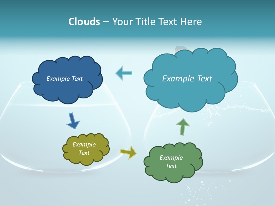 Freedom Fishbowl Jump PowerPoint Template