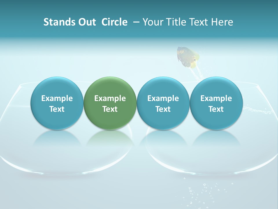 Freedom Fishbowl Jump PowerPoint Template