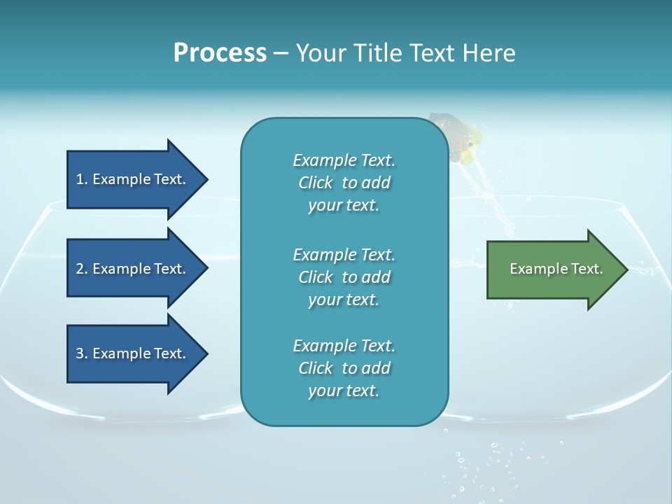 Freedom Fishbowl Jump PowerPoint Template