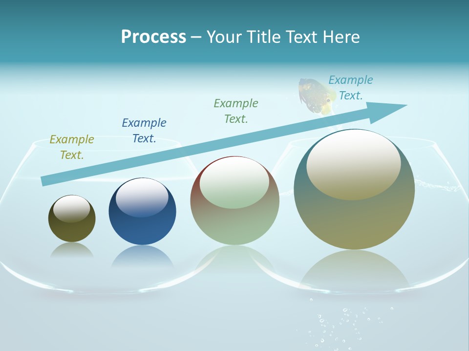 Freedom Fishbowl Jump PowerPoint Template