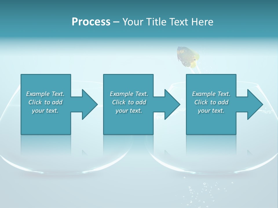 Freedom Fishbowl Jump PowerPoint Template