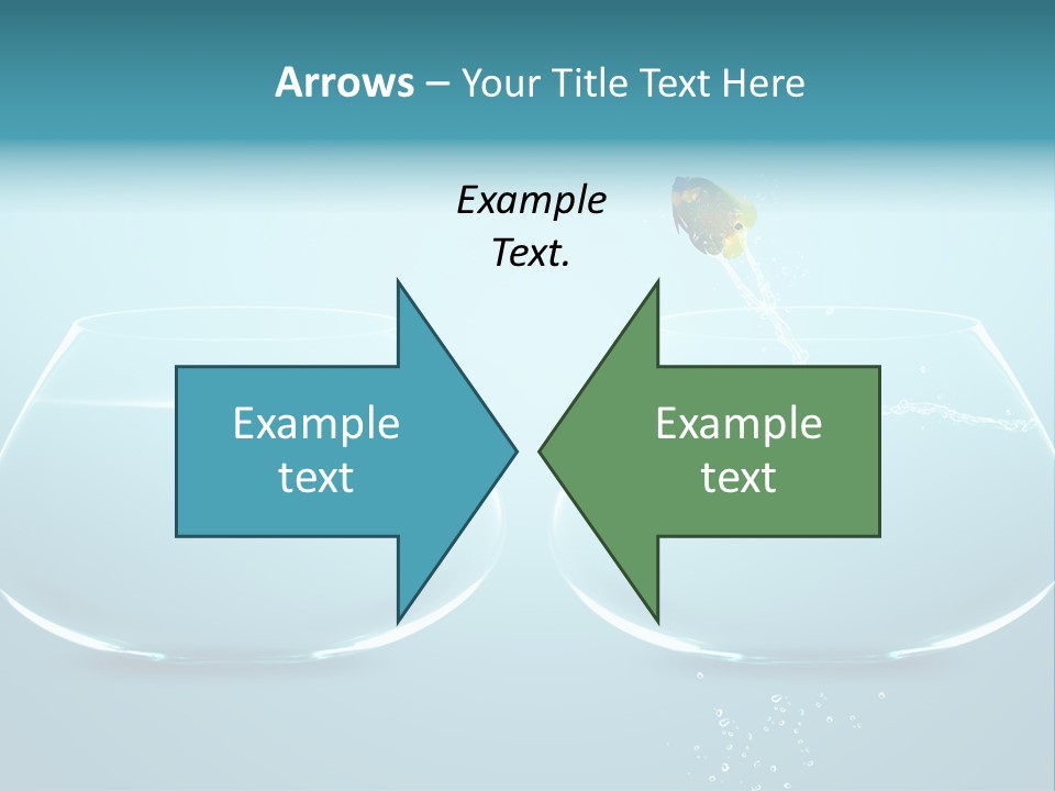 Freedom Fishbowl Jump PowerPoint Template