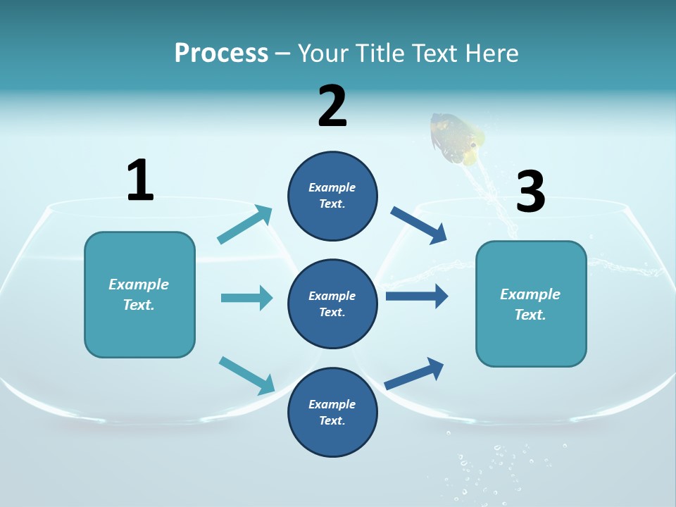 Freedom Fishbowl Jump PowerPoint Template