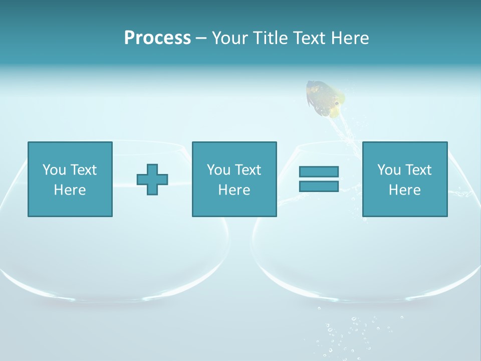 Freedom Fishbowl Jump PowerPoint Template