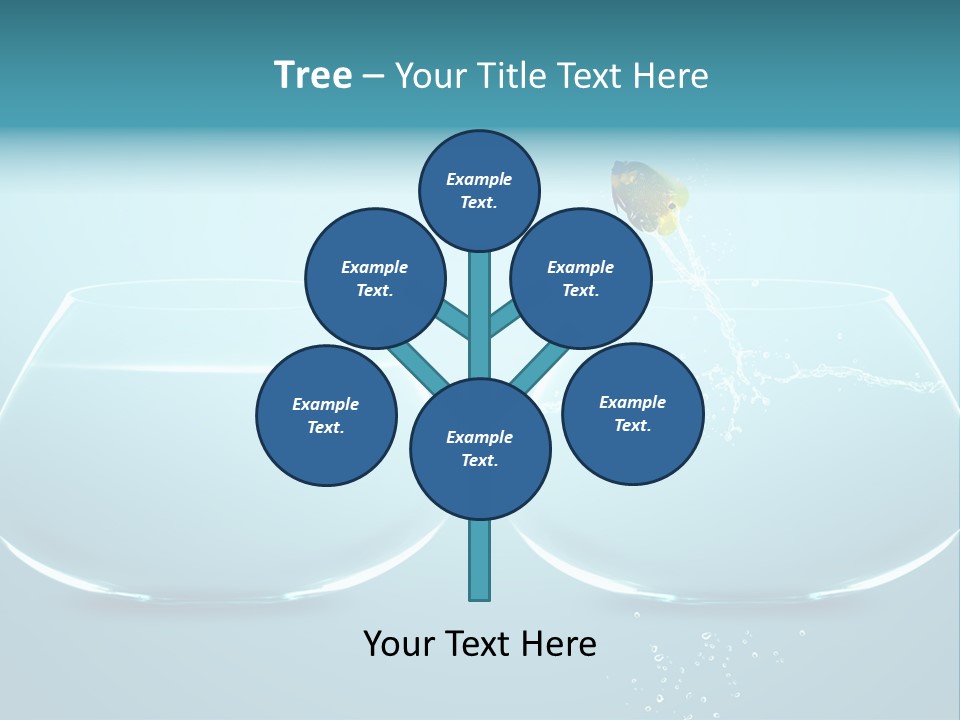 Freedom Fishbowl Jump PowerPoint Template