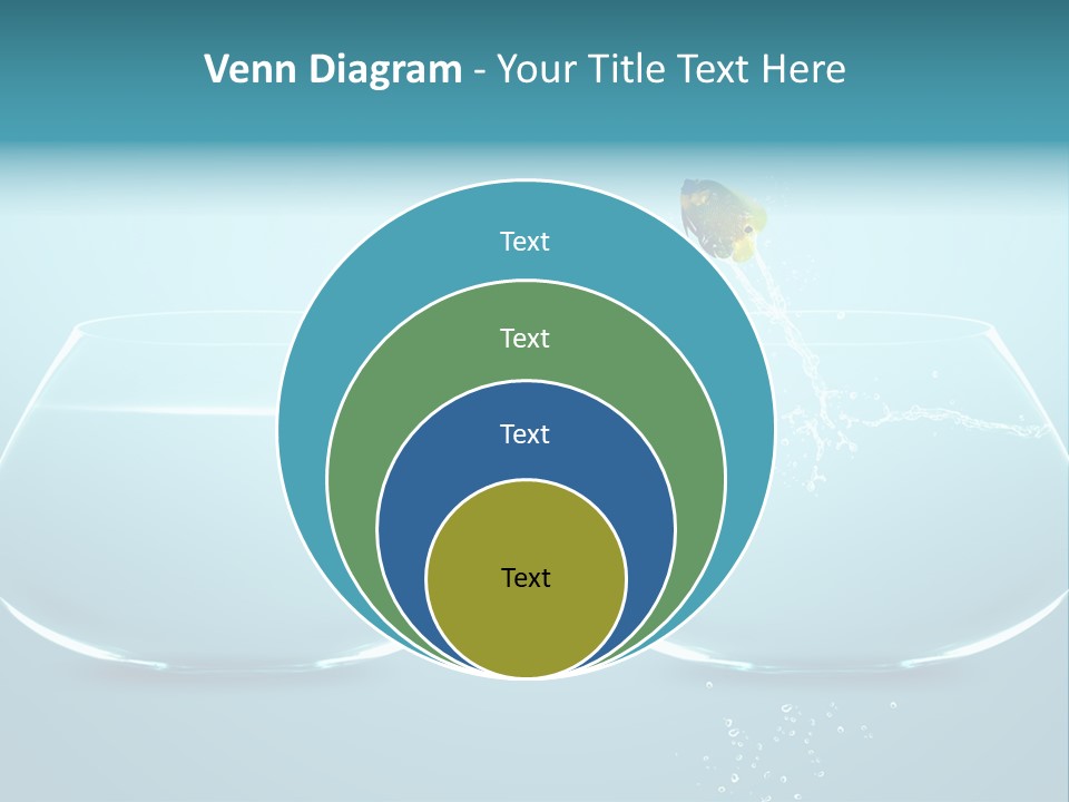 Freedom Fishbowl Jump PowerPoint Template