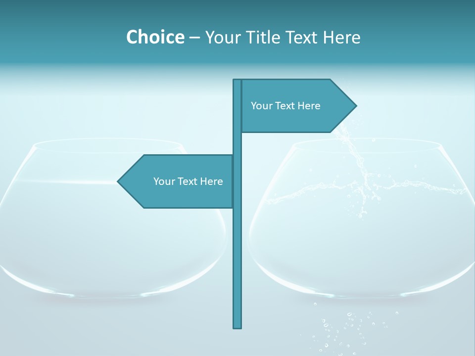 Freedom Fishbowl Jump PowerPoint Template