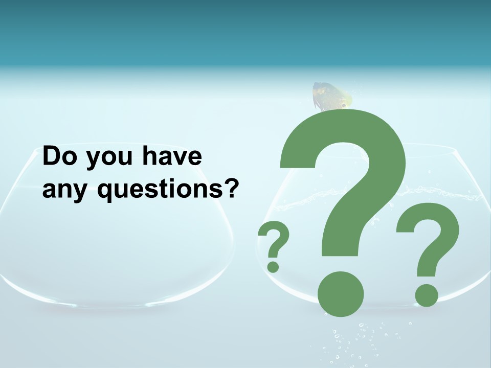 Freedom Fishbowl Jump PowerPoint Template