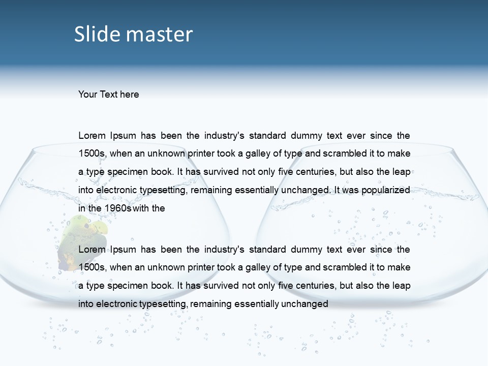 Move Splashing Good PowerPoint Template