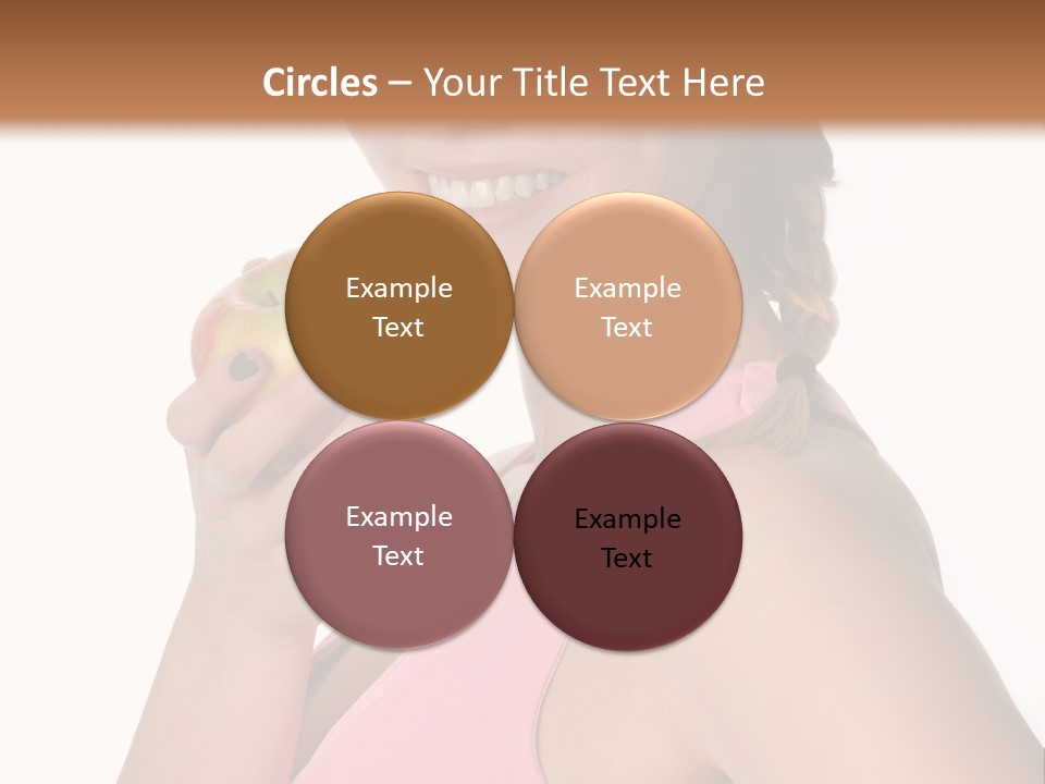 Lady Cosmetics Human Eye PowerPoint Template