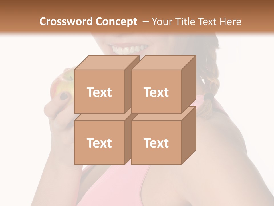 Lady Cosmetics Human Eye PowerPoint Template