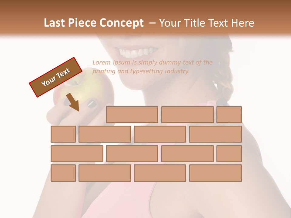 Lady Cosmetics Human Eye PowerPoint Template