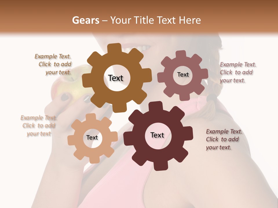 Lady Cosmetics Human Eye PowerPoint Template